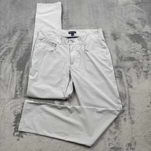 Peter Millar Bingham Performance Five Pocket Golf Pants British Grey Mens 32x32